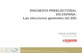 ENCUESTA PREELECTORAL EN ESPAÑA: Las elecciones generales ...€¦ · EN ESPAÑA: Las elecciones generales del 20D . Í n d i c e Ficha técnica 3 % Verticales ponderados_____ 5