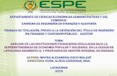 DEPARTAMENTO DE CIENCIAS ECONÓMICAS ADMINISTRATIVAS Y DEL COMERCIO CARRERA DE ...repositorio.espe.edu.ec/bitstream/21000/13051/2/ESPEL... · 2017-05-20 · l •Las cooperativas