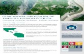 GUACAMAYA PROGRAMA DE ENERGA HIDROELCTRICA · ENERGA HIDROELCTRICA C R N Eer enovable PROGRAMA ÉSTANDAR TIPO DE PROYECTO Instalación de plantas de energía renovable de bajo impacto
