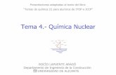 Tema 4.- Química Nuclear - RUA, Repositorio Institucional de la Universidad de …rua.ua.es/dspace/bitstream/10045/8834/6/Tema 4.- Quimica... · 2016-04-25 · la energía de unión