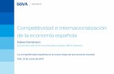 Competitividad e internacionalización de la …...Competitividad e internacionalización de la economía española Rafael Doménech Economista Jefe de Economías Desarrolladas, BBVA