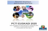 PCTI EUSKADI 2020 · 2017-10-30 · Se establece una arquitectura del plan que cuenta con 4 líneas estratégicas y 2 ejes transversales, que dan lugar a unos objetivos operativos