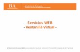 Servicios WEB - Ventanilla Virtual€¦ · Servicios WEB - Ventanilla Virtual - Ministerio de Economía | Subsecretaría de Hacienda | Dirección P rovincial del Registro de la Propiedad.