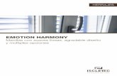 EMOTION HARMONY - Iscletec€¦ · Manilla de puño HARMONY Para ventanas de dos hojas con listón central. Sirve como estética alternativa a la manilla y en renovaciones mantiene