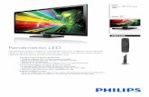32PFL3509/F8 Philips Televisor LED-LCD serie 3000 · clase 32" Keywords: Tecnología LED con bajo consumo de energía, Digital Crystal Clear, Configuración de imagen con Asistente,
