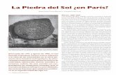 La Piedra del Sol ¿en París? · 2019-12-07 · calendario azteca [la Piedra del Sol], del al-tar de los sacrificios [la Piedra de Tízoc] y del famoso ídolo Teoyatimiqui [la Coatli-cue],