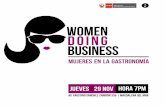 JUEVES 29 NOV HORA 7PM...Según la Sociedad Peruana de Gastronomía, el sector creará 320 mil empleos este año en el Perú, 240 mil en Lima (Gestión 16 oct 2018) gastronomía. #womendoingbusiness