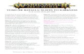 Fe de erratas oficial, julio 2020 · 2020-07-20 · Warhammer Age of Sigmar – Tomo de batalla: Slaves to Darkness, Fe de erratas 2 Página 79 – Chaos Chariots, Exalted Charioteer