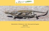 Boletín Chileno de Herpetología (BCH) · 2020-01-31 · 1 ARTICULO Boletín Chileno de Herpetología 2014: 1−4 Nueva lista actualizada de los reptiles terrestres de la Región