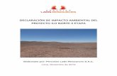 DECLARACIÓN DE IMPACTO AMBIENTAL DEL PROYECTO ILO …€¦ · Declaración de Impacto Ambiental Diciembre 2012 Proyecto de Exploración Ilo Norte II Etapa – Peruvian Latin Resources
