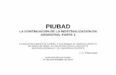 PIUBAD LA CONTINUACIÓN DE LA INDSTRIALIZACIÓN ... VII...PIUBAD LA CONTINUACIÓN DE LA INDSTRIALIZACIÓN EN ARGENTINA. PARTE 3 LA INDUSTRIA MANUFACTURERA Y SUS RAMAS: EL EMPLEO DIRECTO