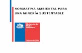 normativa ambiental para una minería sustentablebiblioteca.esucomex.cl/RCA/Normativa ambiental para una...mínimo los impactos ambientales”, “hacer más sustentable el uso del