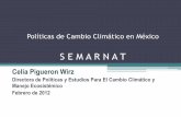S E M A R N A T - COLPOS Feb/Politicas de CC en Mexico y Acuerdos...15.3 MtCO 2 e 30% Desechos 5.5 MtCO 2 e 11%. 51 MtCO2e equivalen a: Sacar de circulación la totalidad del parque