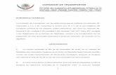 COMISIÓN DE TRANSPORTES · Torres, del Grupo Parlamentario de Movimiento Ciudadano, presentó la Iniciativa que reforma el artículo 40 de la Ley de Vías Generales de Comunicación.