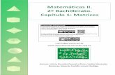 Matemáticas II. 2º Bachillerato. Capítulo 1: Matricesficus.pntic.mec.es/~jgam0105/temas_2bach_CCNN... · 2º de Bachillerato. Matemáticas II. Capítulo 1: Matrices Autores: Leticia