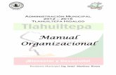 Manual Organizacional - tlahuiltepa.gob.mxtlahuiltepa.gob.mx/documentos/Manual Organizacional.pdf · que hoy en día nos asechan son muchas, por ello nuestra tarea es promover el