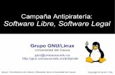 Campaña Antipiratería: Software Libre, Software Legal€¦ · Informe de Charlas en el 1o Simposio sobre Investigación en la Universidad del Valle 5 de 20 ¿Qué es la Piratería