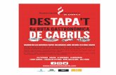 NOTA DE PREMSA - Wanted Creativitat...2018/10/26  · • Cinc restaurants cabrilencs serviran una tapa solidària a benefici del Casal dels Infants de Barcelona durant la 6ª Ruta