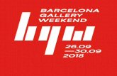 1 BARCELONA GALLERY WEEKEND 26.09 —30...Cinc intervencions artístiques en indrets únics de la ciutat i de la seva província complementen el programa, que en total aplega les obres