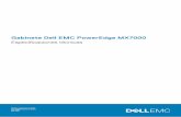 Gabinete Dell EMC PowerEdge MX7000 · El gabinete PowerEdge MX7000 es un chasis de 7U que admite: • Hasta ocho sled de altura estándar y ancho único o cuatro sled de altura estándar