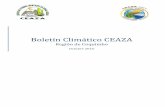 Boletín Climático CEAZA€¦ · mantengan las condiciones neutras y un 39% de que este bajo la influencia de La Niña débil. Según las condiciones proyectadas para 2016 se puede