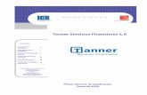 Tanner Servicios Financieros S · La cartera se encuentra concentrada en cuatro líneas de negocio: factoring (26%), créditos (32%), leasing (14%) y créditos automotrices (28%).