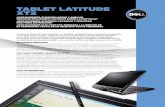 TABLET LATITUDE XT2 - Dell · como el de pinza o punteo para el desplazamiento, el acercamiento y alejamiento, la rotación, el uso de zoom y mucho más. El diseño ligero y elegante