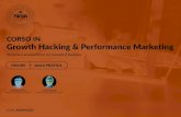 CORSO IN Growth Hacking & Performance Markeng · Google Adwords completa la panoramica dei principali canali di acquisizione ulizza dai web marketer. Un click caurato da Google costa