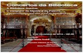 Concertos da Biblioteca · Concertos da Biblioteca 5 de Novembro de 2013 - 18h.00 Convidado João Maria André Orquestra Clássica do Centro Henry Purcell - Sonata em Sol menor Georg