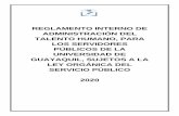 REGLAMENTO INTERNO DE ADMINISTRACIÓN DEL TALENTO … · Reglamento Orgánico de Gestión Organizacional por Procesos de la Universidad de Guayaquil. Artículo 6.- De la Disponibilidad
