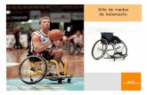 Silla de ruedas de baloncesto - productos de ortopedias · 2010-10-21 · Opciónal: Ejes de Titanio Ruedas standard: 24 “, radios de acero inoxidable con cubiertas neumáticas