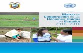 Marco de Cooperación de las Naciones Unidas en Ecuador … · 2019-09-18 · Fotos Portada: Producción familiar en Ecuador Foto: FAO ... Representante a.i.ONU Mujeres Tadeusz Palac