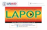 Encuéntrenos en Síganos en Latin … · 2019-01-18 · Análisis preliminar de la encuesta nacional de LAPOP en Ecuador, 2014 Quito, Mayo de 2014 Autor(es): Juan Carlos Donoso,