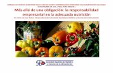 Sociedad Española de Ciencias de la Alimentación (SEDCA) - JORNADA … · 2019-09-28 · La Responsabilidad Social Corporativa “Hay que considerar a las acciones de RSE como una
