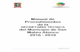 Manual de Procedimientos de la - San Mateo Atenco · 2018-09-18 · Procedimiento para la difusión de actividades oficiales de la Administración Pública Municipal de San Mateo