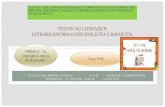 TEXTOS NO LITERARIOS EXTRAER INFORMACIÓN EXPLÍCITA E …colegiosanmarcosapostol.cl/wp-content/uploads/2020/clases/lenguaje/... · TEXTOS NO LITERARIOS EXTRAER INFORMACIÓN EXPLÍCITA