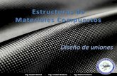 Estructuras de Materiales Compuestosaero.ing.unlp.edu.ar/catedras/archivos/Clase 13... · Estructuras de Materiales Compuestos –Diseño de uniones •Uniones mecánicas Curso 2012