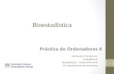 Bioestadística - José Aurelio Pina Romero. · • Repaso de conceptos de Inferencia • Ejercicio 4.3 (mano) • Ejercicio 4.8 (mano – ordenador) ... m5 µ m6 µ X 1 X 2 X 3 X