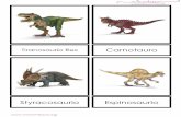 Tiranosaurio Rex Carnotauro · 2016-08-19 · Características: Los velociraptores están considerados como unos de los dinosaurios más inteligentes y veloces. Un cazador muy astuto.