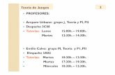 PROFESORES: Amparo Urbano: grupo J, Teoría y PI, PII Tutorías: … Calvo_archivos/Courses... · 2012-09-17 · PROGRAMA DE TEORIA DE JUEGOS PARTE II: JUEGOS SECUENCIALES CON INFORMACIÓN