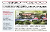 Estuvo en el Patio de Talleres del Metro de Caracas, en ... · El comunicado señala que el pasado jueves 28, la Cancillería venezolana introdujo ante la oﬁcina del or- ganismo