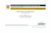 HISTORIA DE MÉXICO Idgep.uas.edu.mx/.../HISTORIA_DE_MEXICO_I_2018.pdf · Entre las unidades existe una interrelación, en un primer momento respecto a la naturaleza de los estudios