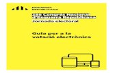 Guia per a la votació electrònica · 1. Introduir el document d’identitat, amb la lletra en majúscula. En el supòsit que no es pugui accedir a la plataforma de votació, pot