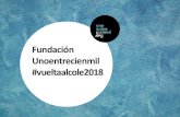 Fundación Unoentrecienmil #vueltaalcole2018 · La Vuelta al Cole es una divertida y solidaria iniciativa de la Fundación Unoentrecienmil. Es el Primer Campeonato Nacional de Running