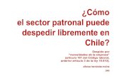 ¿Cómo el sector patronal puede despedir libremente en Chile? · ¿Cómo el sector patronal puede despedir libremente en Chile? Despido por “necesidades de la empresa” (artículo