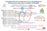 Actualización del tratamiento de la obesidad grave Referencias … · ORGANIZADO POR SECO Dirección: I. Arenilla, J.A. Rosado y J.C. Ruiz de Adana Curso on line 2020, 80 horas lectivas