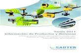 Tarifa 2011 Información de Productos y Sistemas · Información de Productos y Sistemas Sistemas de regulación eléctricos, electromecánicos y neumáticos para ... - En caso de