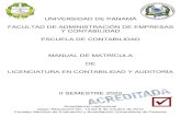 UNIVERSIDAD DE PANAMÁ FACULTAD DE ADMINISTRACIÓN DE …faeco.up.ac.pa/matricula/manuales/2020/2sem/FAECO_Manual_Matr… · UNIVERSIDAD DE PANAMÁ FACULTAD DE ADMINISTRACIÓN DE