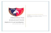 proyecto educativo institucional - Colegio Alejandro …...Este Proyecto Educativo Institucional surge desde la necesidad de mejorar la calidad de los aprendizajes y formación de