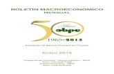 Boletín Macroeconómico - Enero 2016 · Enero 2016 4 Los supuestos macroeconómicos en los cuales se sustentó la proforma del presu-puesto general del estado para el 2016 están
